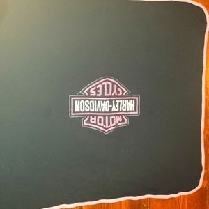 Harley Davidson Receiving Blanket.  Pink/Black